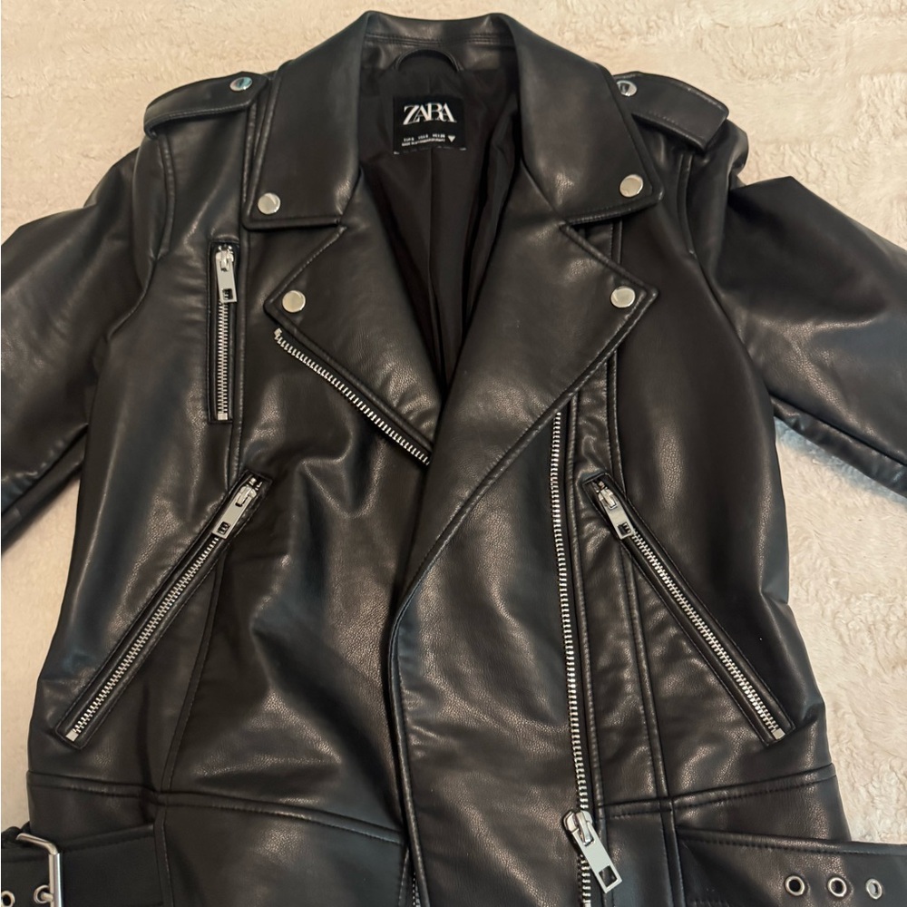 Zara Black Leather Jacket